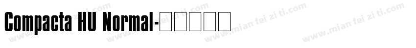 Compacta HU Normal字体转换